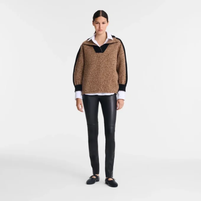 Schokoladenbraun – Strickpullover