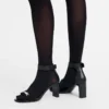 Schwarz – Leder La Baronne Pumps