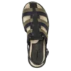Schwarz – Ledersandalen mit Schattenmuster