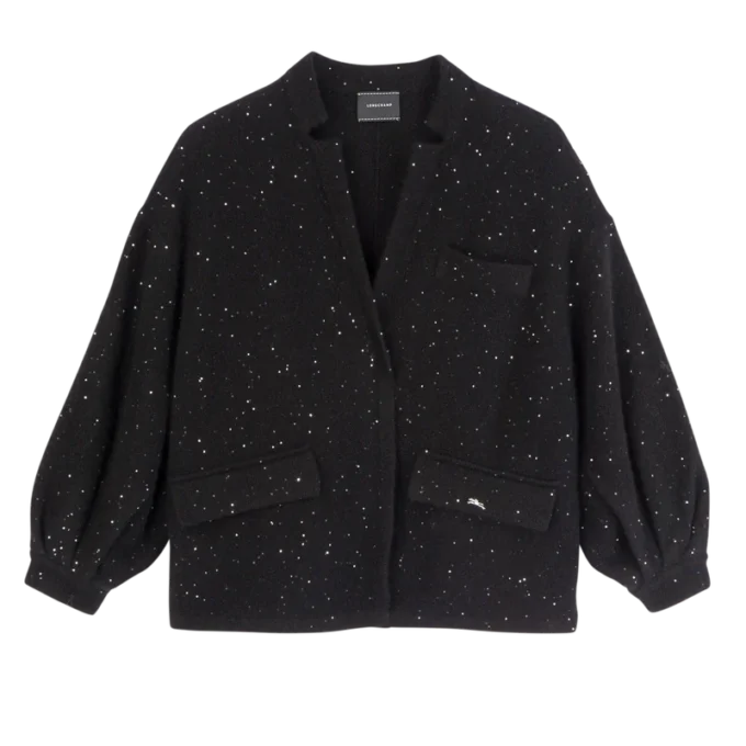 Schwarz – Strick-Kimonojacke