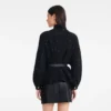 Schwarz – Strick-Kimonojacke