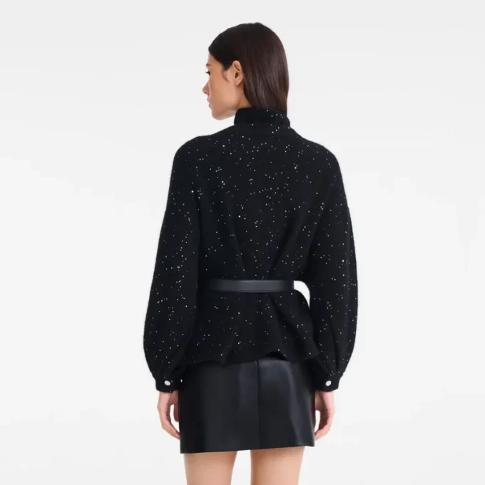 Schwarz – Strick-Kimonojacke