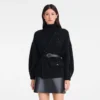 Schwarz – Strick-Kimonojacke