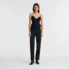 Schwarz – Techno-Satin-Hose