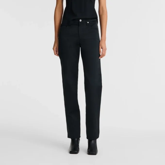 Schwarz – Techno-Satin-Hose