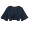 Tintenblau – Krepp-Oberteil
