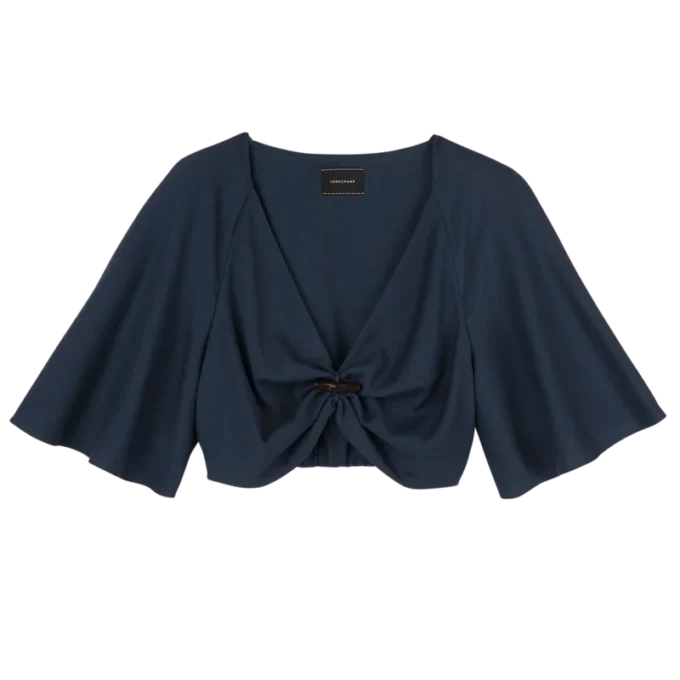 Tintenblau – Krepp-Oberteil