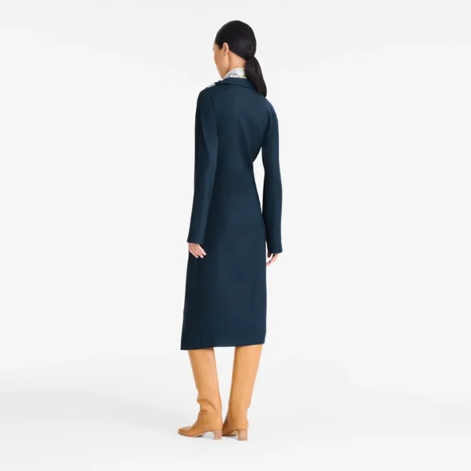 Tintenblau – Kreppkleid