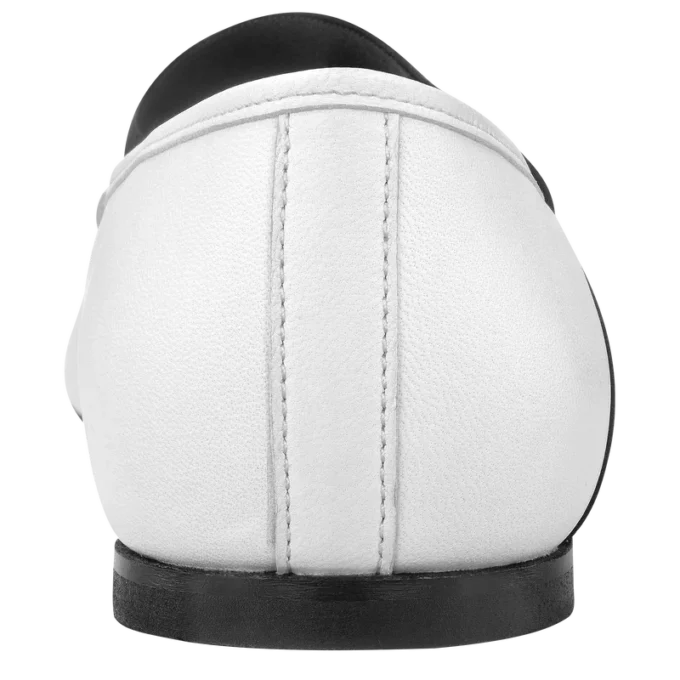 Weiß – Ballerinas aus Leder