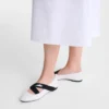 Weiß – Ballerinas aus Leder