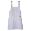 Weiß – Besticktes Gabardine-Kleid