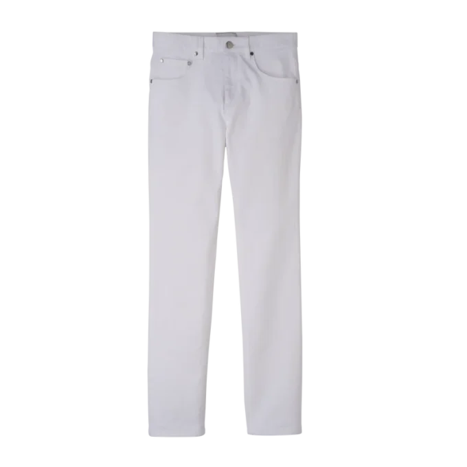 Weiß – Gabardine-Hose