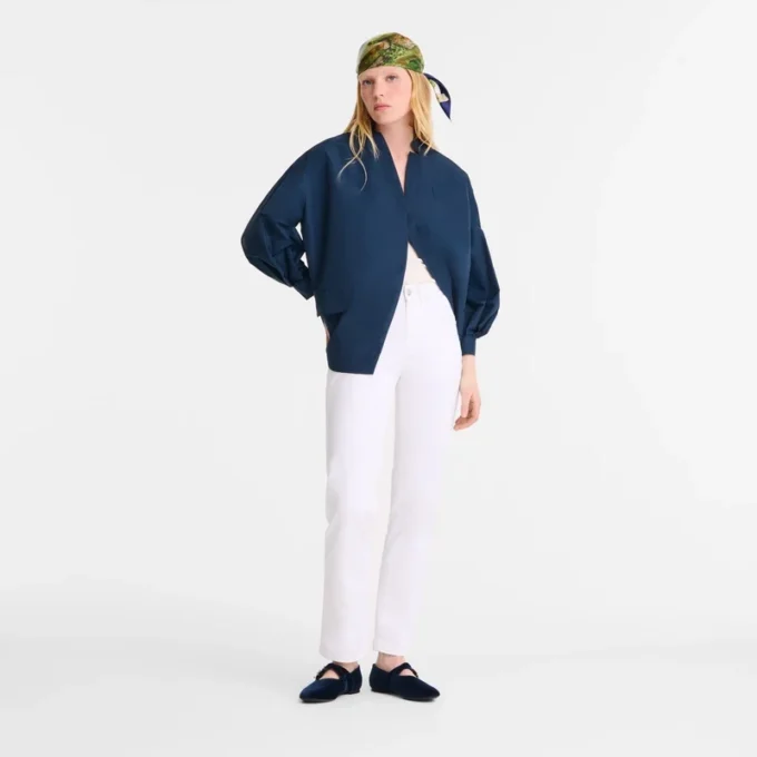 Weiß – Gabardine-Hose