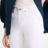Weiß – Gabardine-Hose